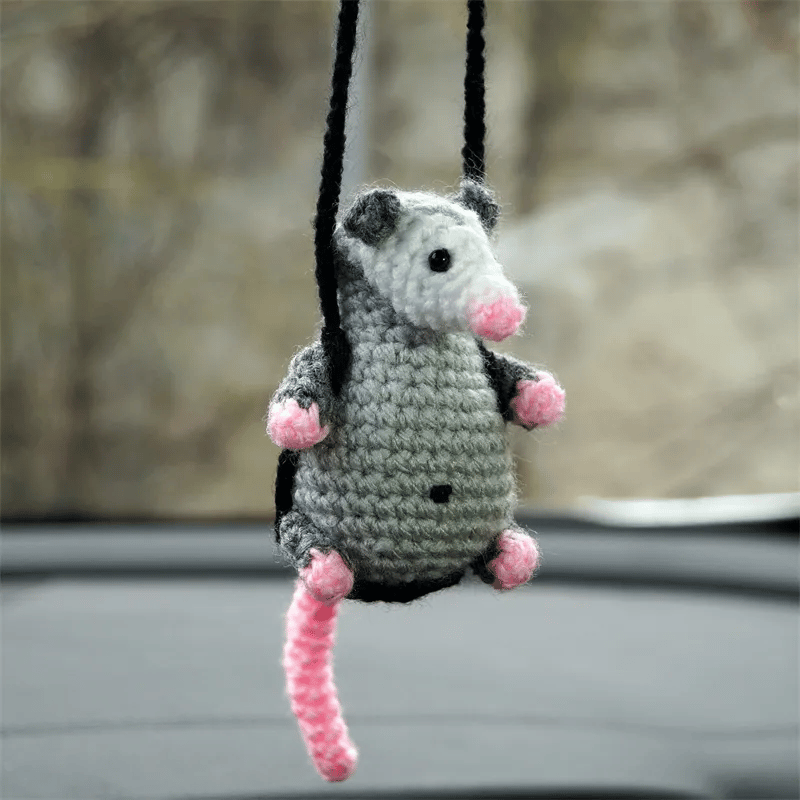 Possum Car Charm - 2026 New Gifts Rearview Mirror Accessory Swinging Car Ornament