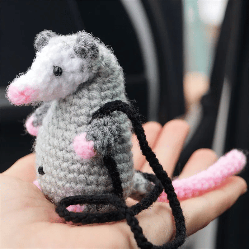 Possum Car Charm - 2026 New Gifts Rearview Mirror Accessory Swinging Car Ornament