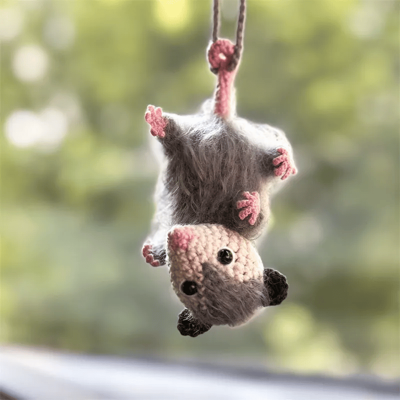 Possum Car Charm - 2026 New Gifts Rearview Mirror Accessory Swinging Car Ornament