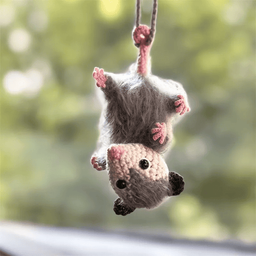 Possum Car Charm - 2026 New Gifts Rearview Mirror Accessory Swinging Car Ornament