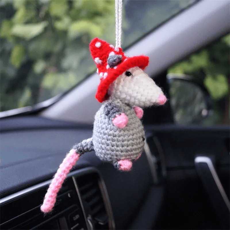 Possum Car Charm - 2026 New Gifts Rearview Mirror Accessory Swinging Car Ornament
