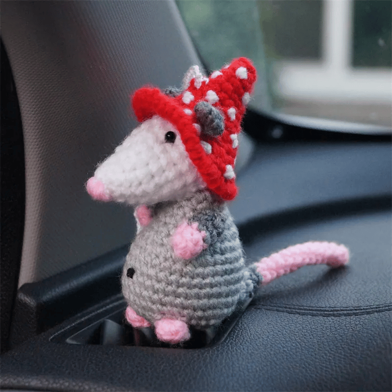 Possum Car Charm - 2026 New Gifts Rearview Mirror Accessory Swinging Car Ornament