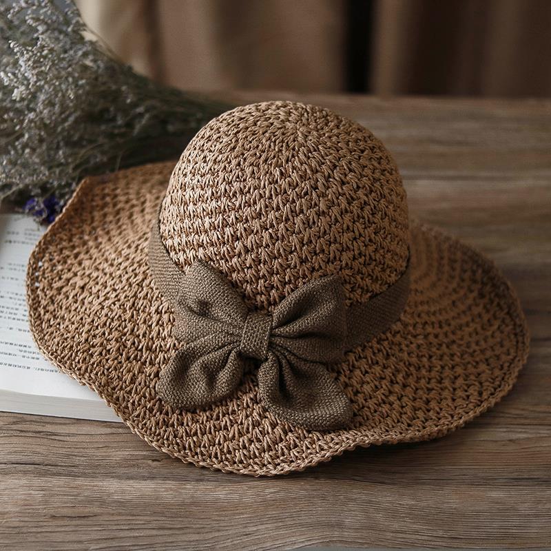 2026 Elegant Crochet Straw Hat with Ruffle Detail - Perfect for Summer Travel  Days